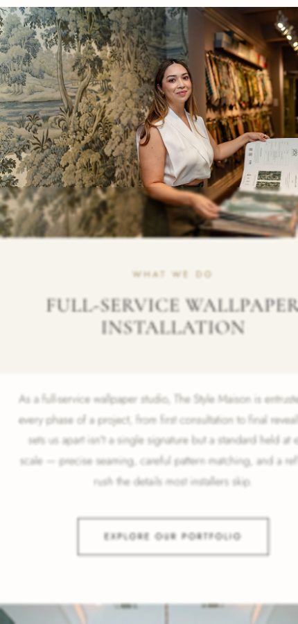 Home service website built by Growth Accelerator, mobile view
